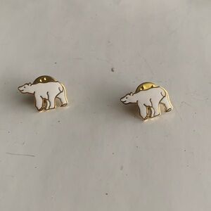 3/$5 Two Gold Polar Bear Pins